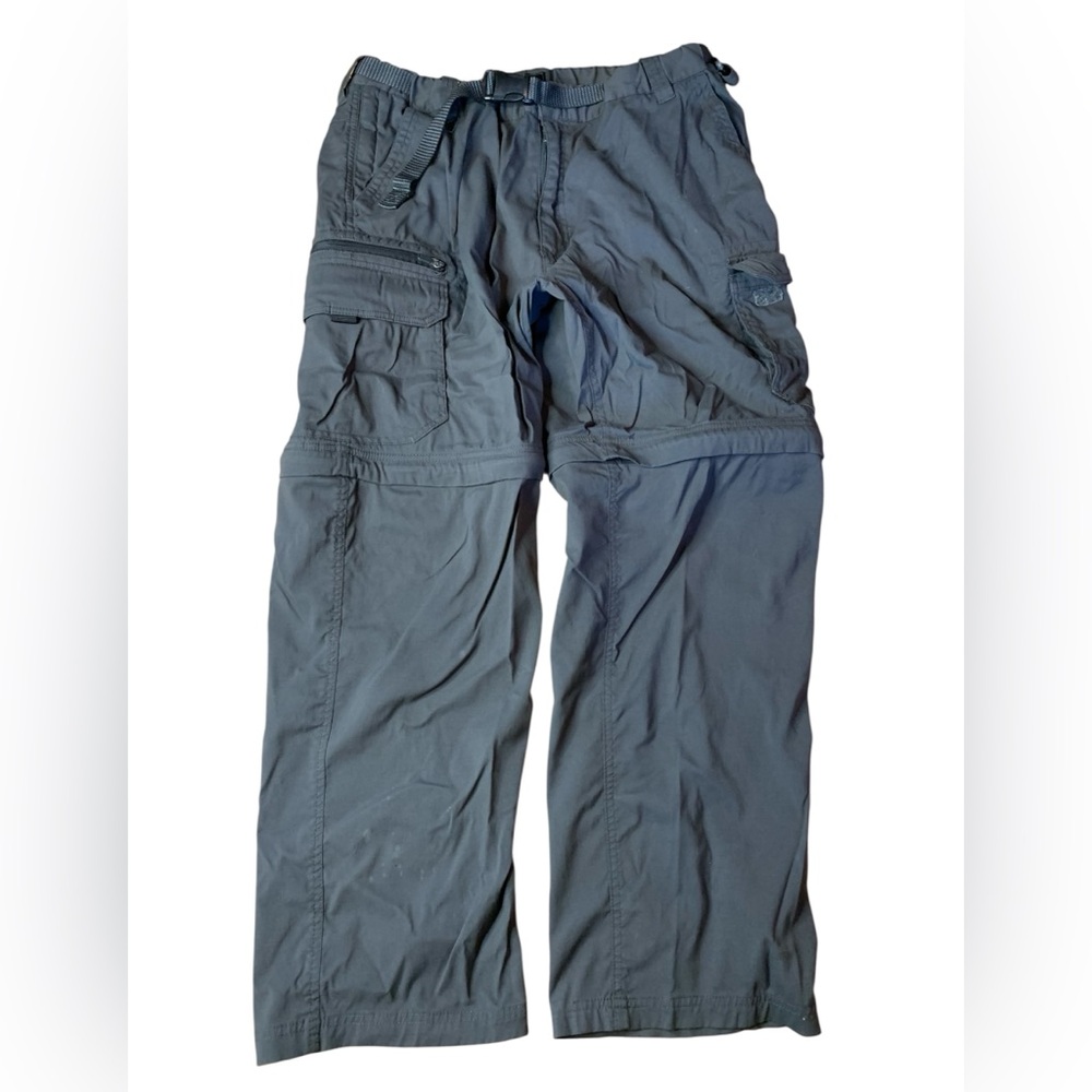 BC Clothing Convertible Cargo Hiking Pants Charcoal Grey - Size L x 30